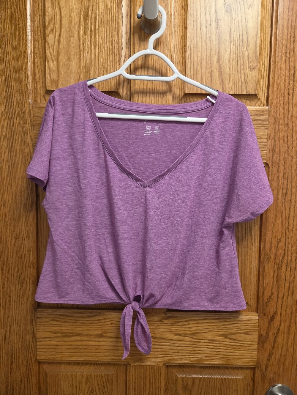 Gap Fit, Tie Front, Lilac, Small